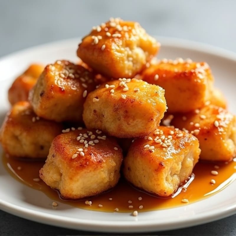 Crispy Honey Garlic Chicken Bites