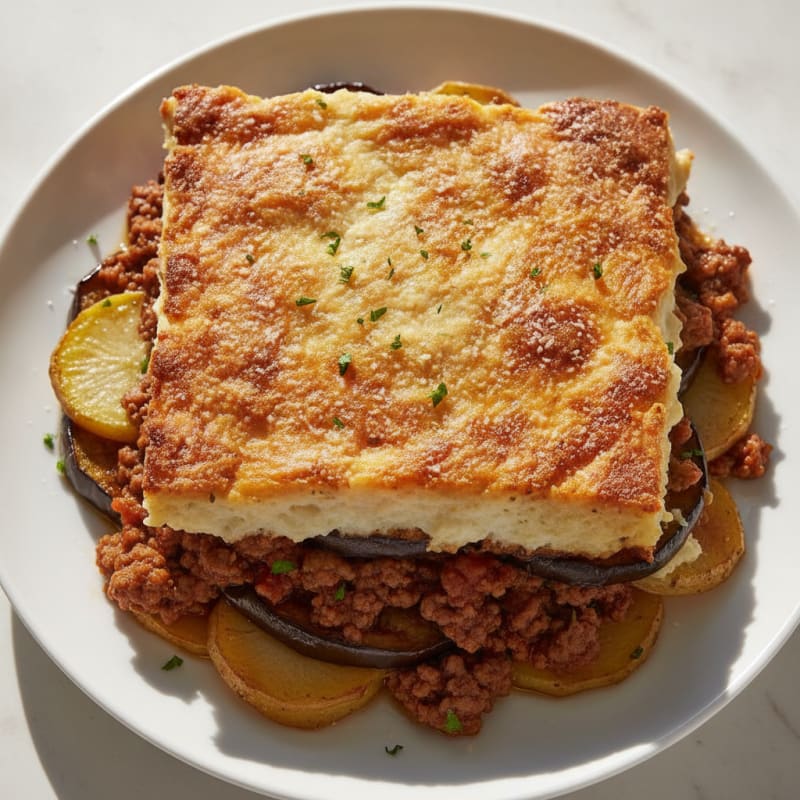 Classic Greek Lamb Moussaka