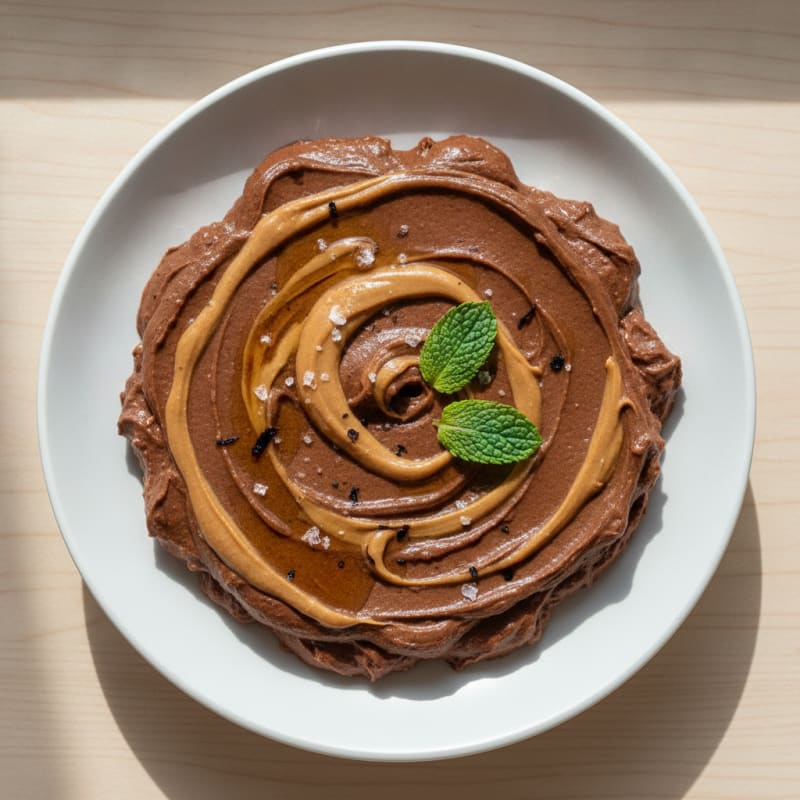 Chocolate Peanut Butter Swirl Pudding