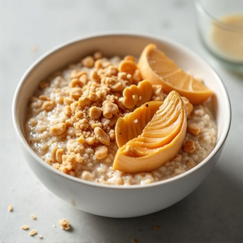 Creamy Peanut Butter Protein Overnight Oats