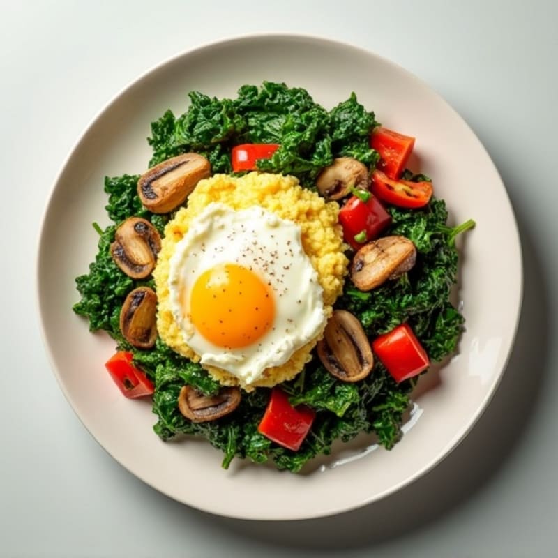Protein-Packed Egg and Spinach Scramble