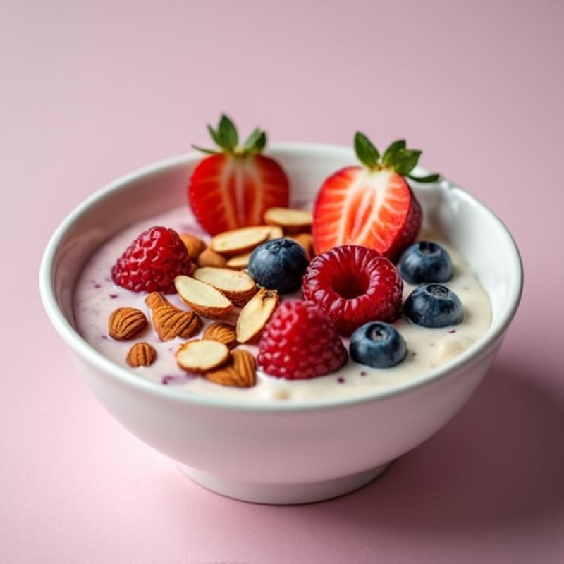 Creamy Berry-Almond Protein Bowl
