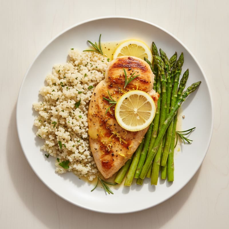 Lemon Herb Chicken with Roasted Asparagus