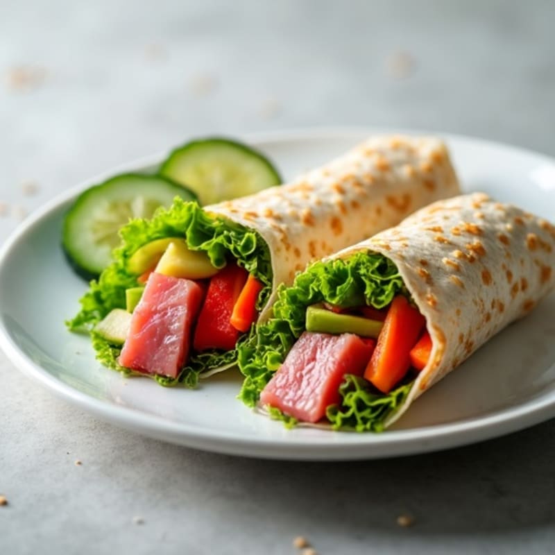 Fresh Tuna and Vegetable Nori Wraps
