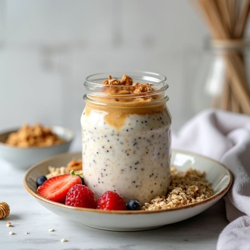 Creamy Low-Carb Protein-Packed Chia Overnight Oats