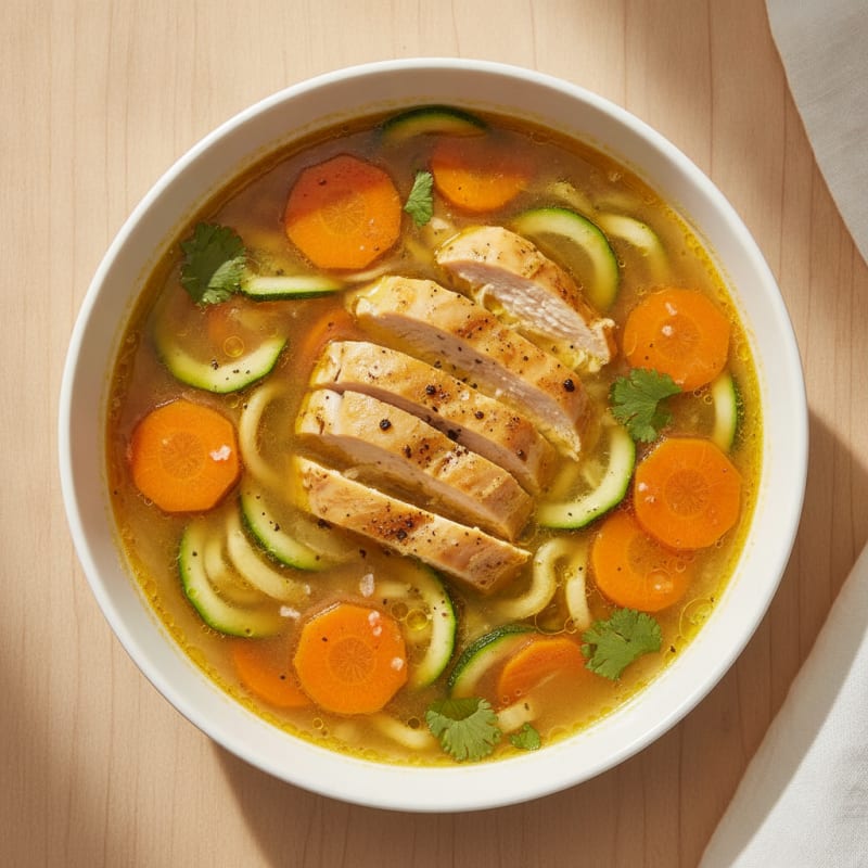 Soothing Ginger-Turmeric Chicken Soup