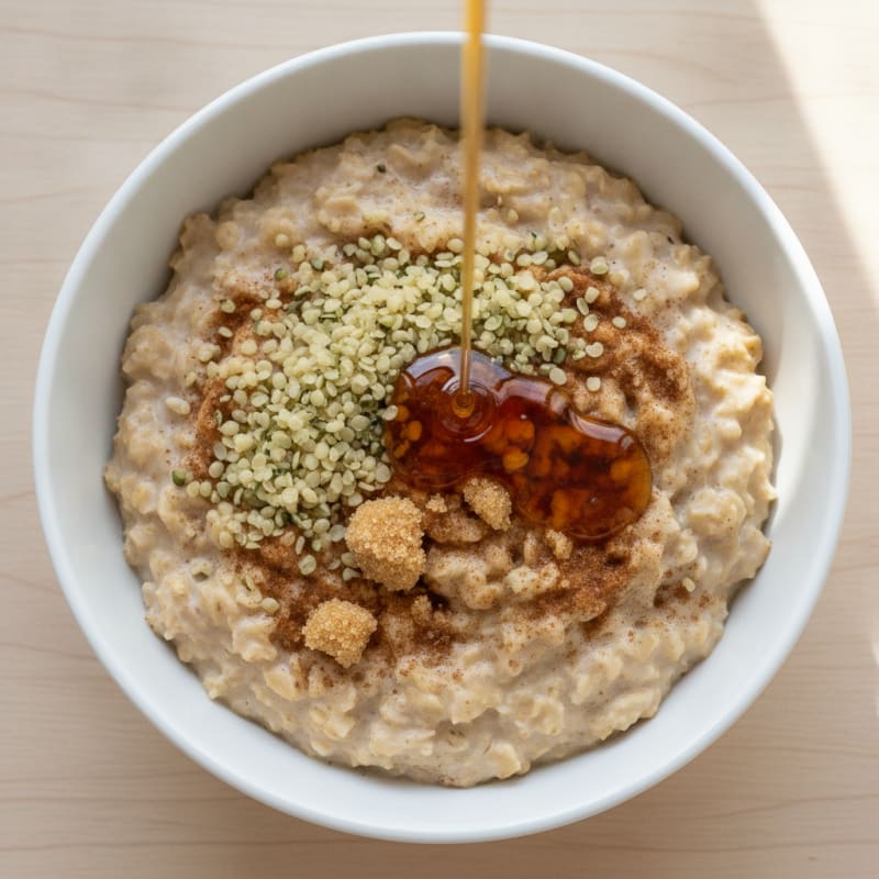 High-Protein Maple Brown Sugar Oatmeal