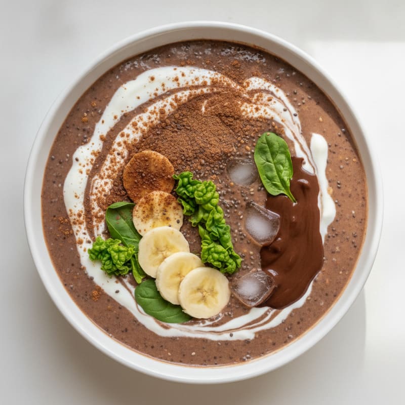 Chocolate Banana Chia Seed Smoothie