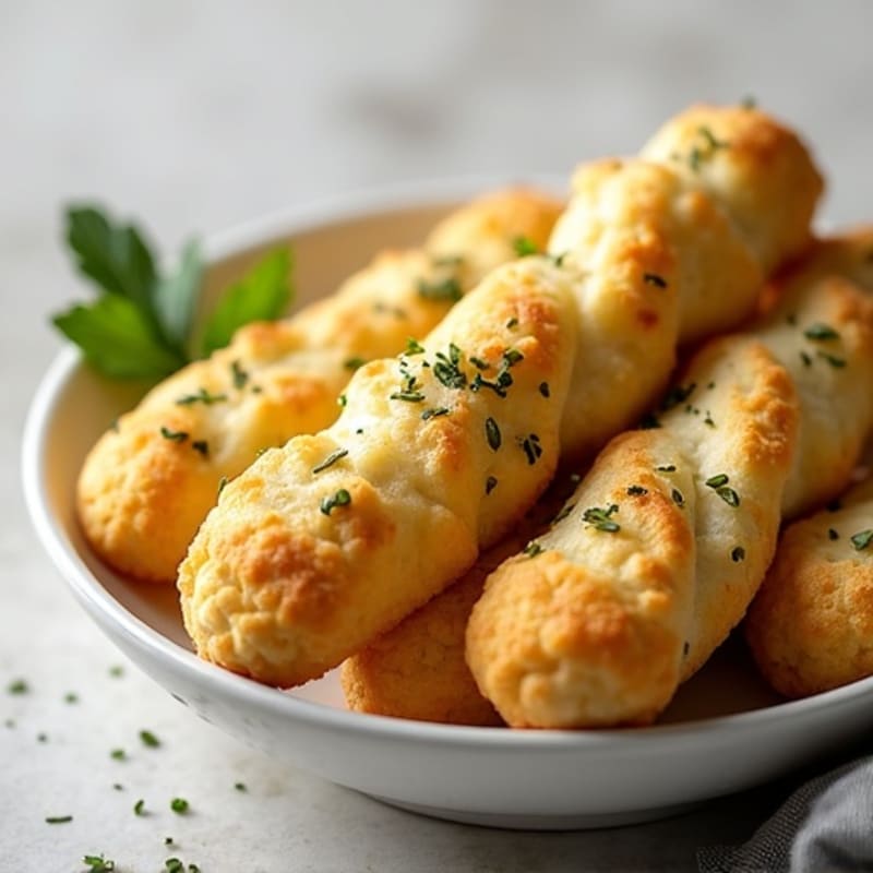Herb-Garlic Cauliflower Breadsticks
