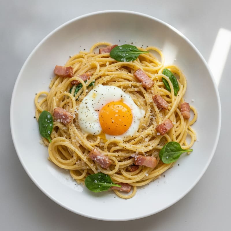 Classic Carbonara with Pancetta and Egg