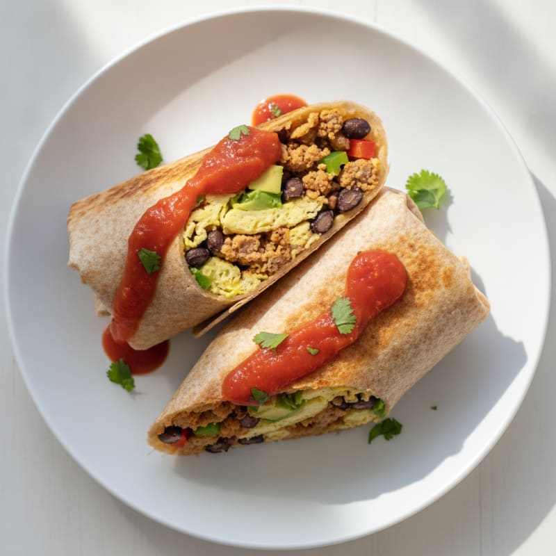 Southwest Turkey & Egg Breakfast Burrito