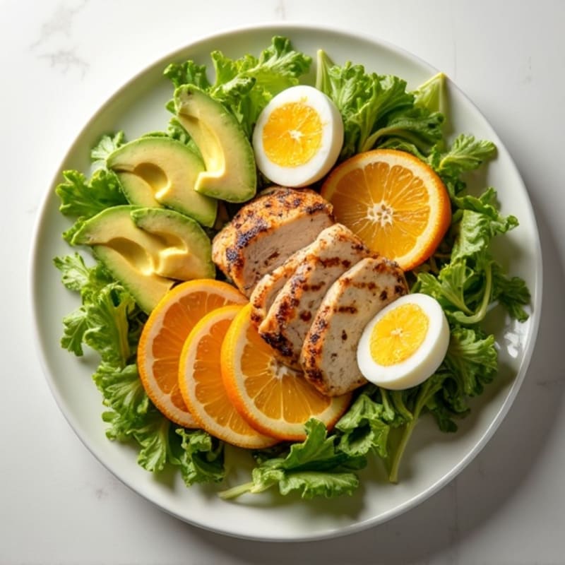 Fresh Orange Wedges Snack Plate