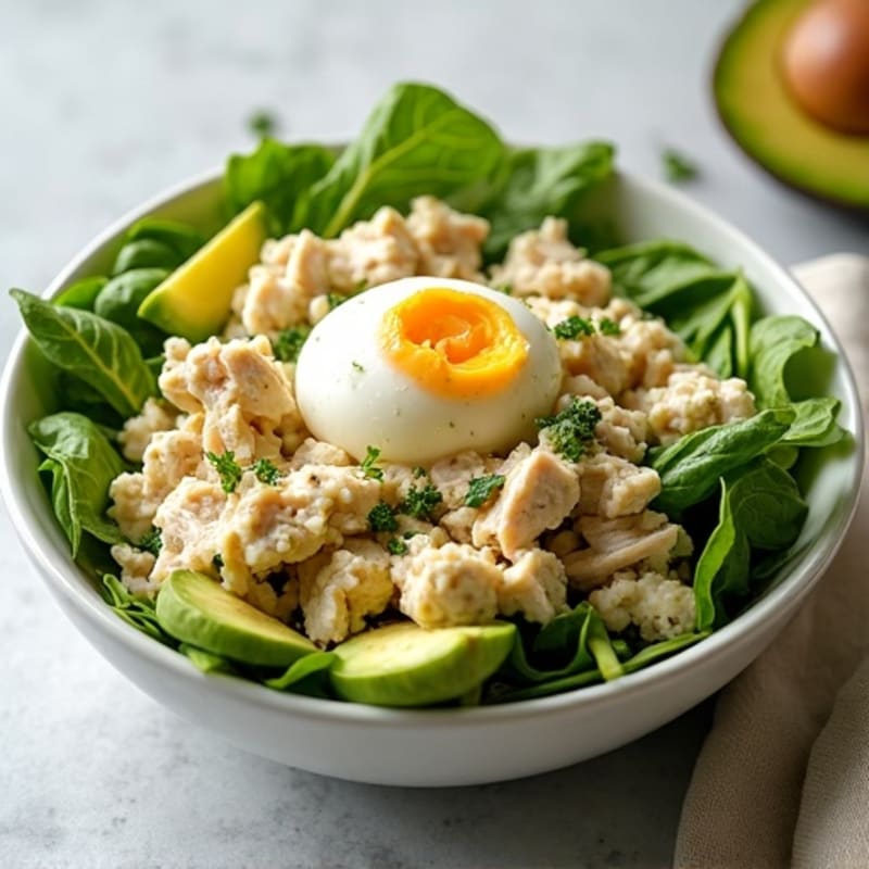 Creamy Herb Chicken and Egg Salad