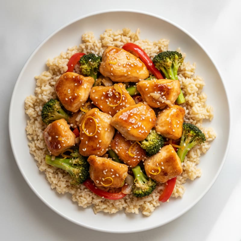Orange Glazed Chicken Stir-Fry