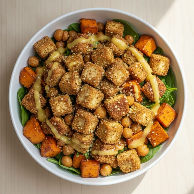 Roasted Chickpea & Sweet Potato Buddha Bowl