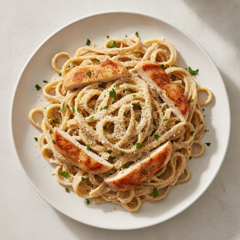 Chicken Alfredo Fettuccine Pasta