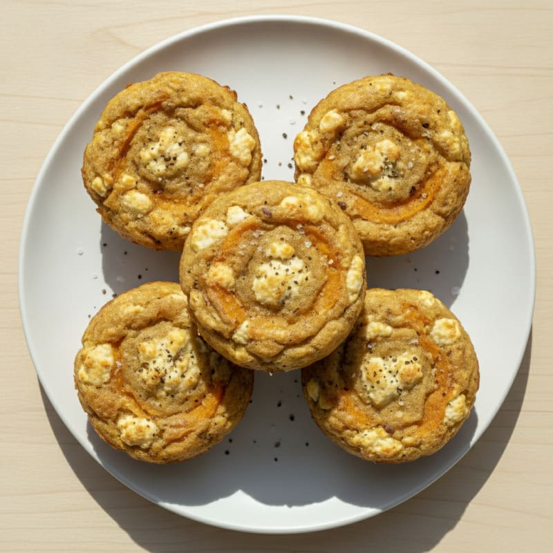 Pumpkin Cottage Cheese Egg Muffins