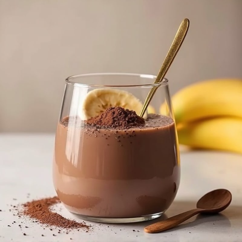Silky Chocolate Protein Pudding with Greek Yogurt