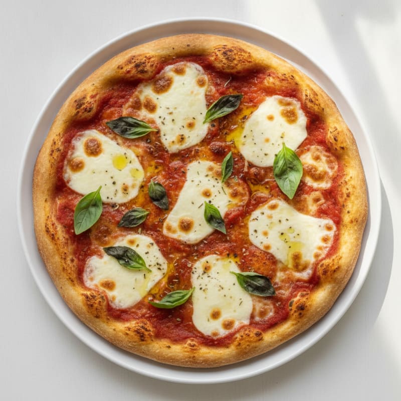 High-Protein Margherita Chicken Pizza