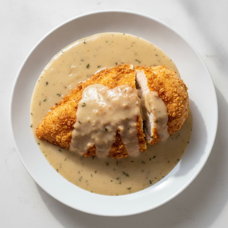 Buttermilk Fried Chicken with Creamy Gravy