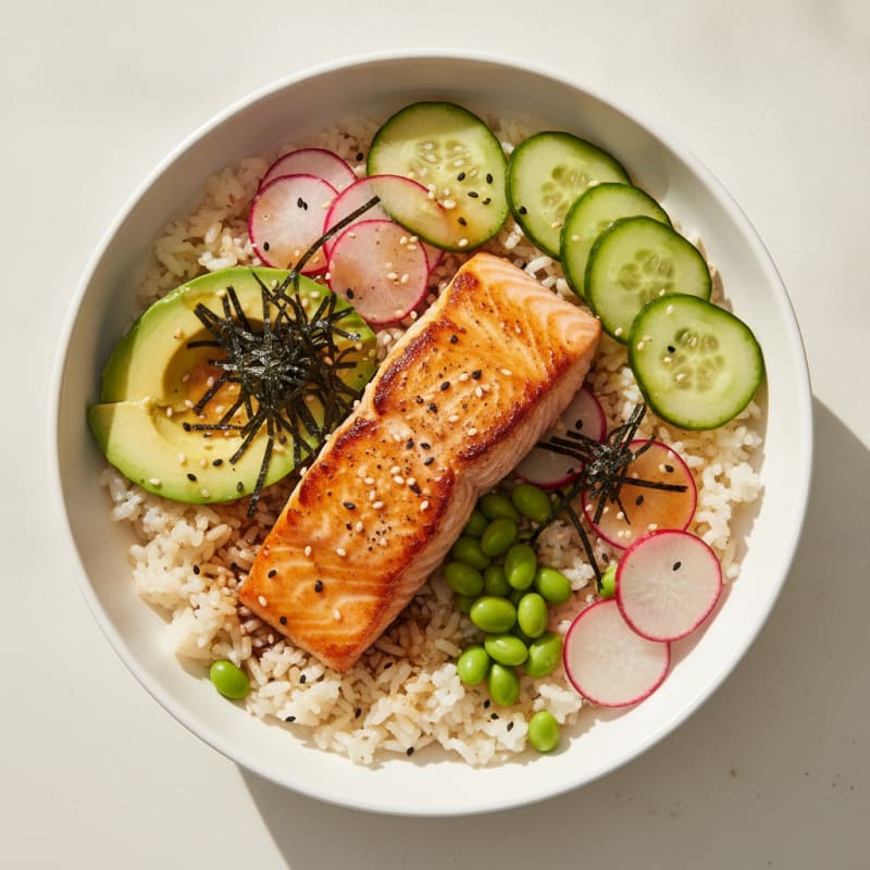 Salmon Sushi Rice Bowl