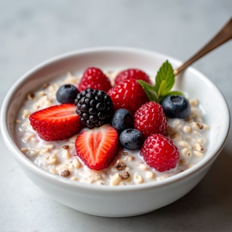 Protein-Packed Vanilla Berry Overnight Oats