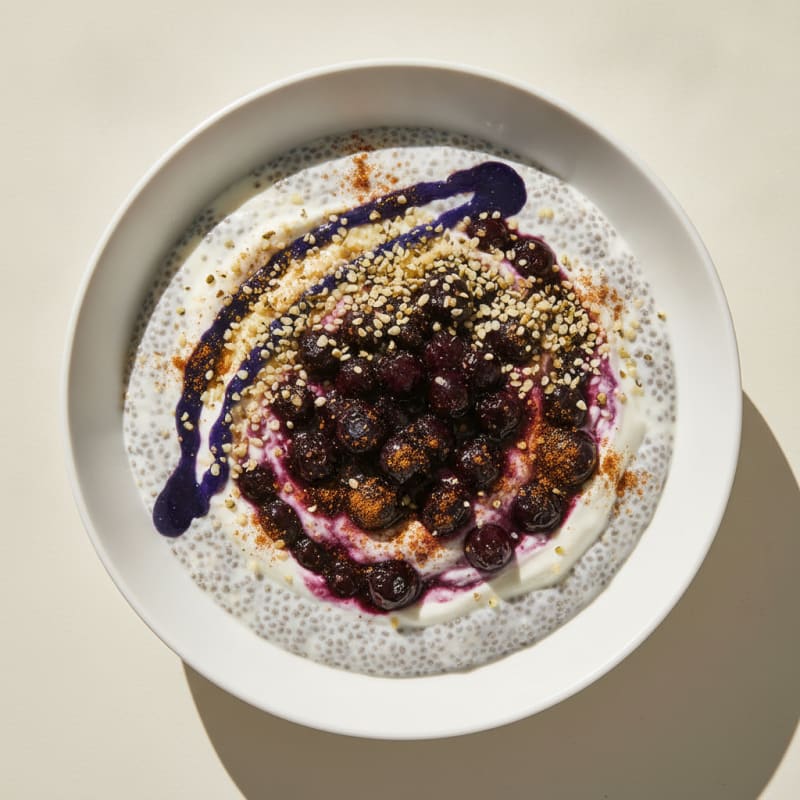 Blueberry Chia Seed Pudding