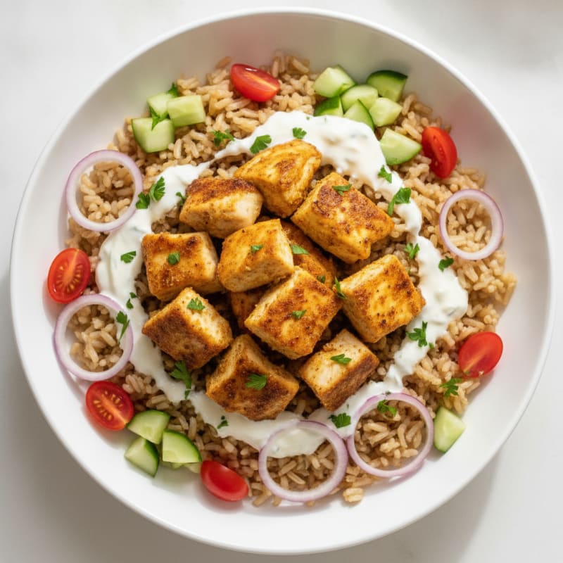 Chicken Shawarma Rice Bowl