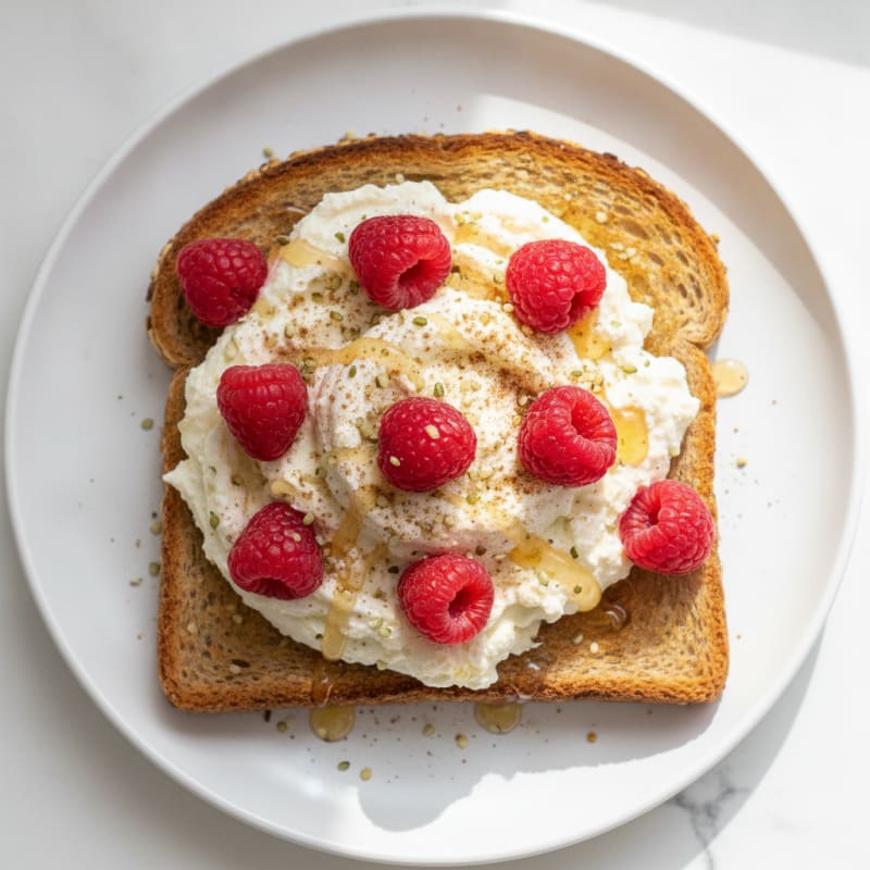 Sweet Ricotta Protein Toast