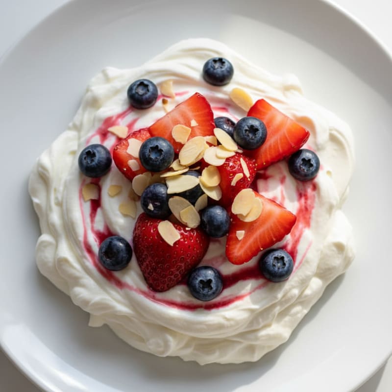 Silky Greek Yogurt Protein Pudding with Mixed Berries