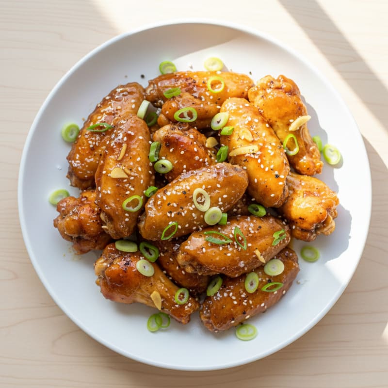 Honey-Garlic Glazed Chicken Wings