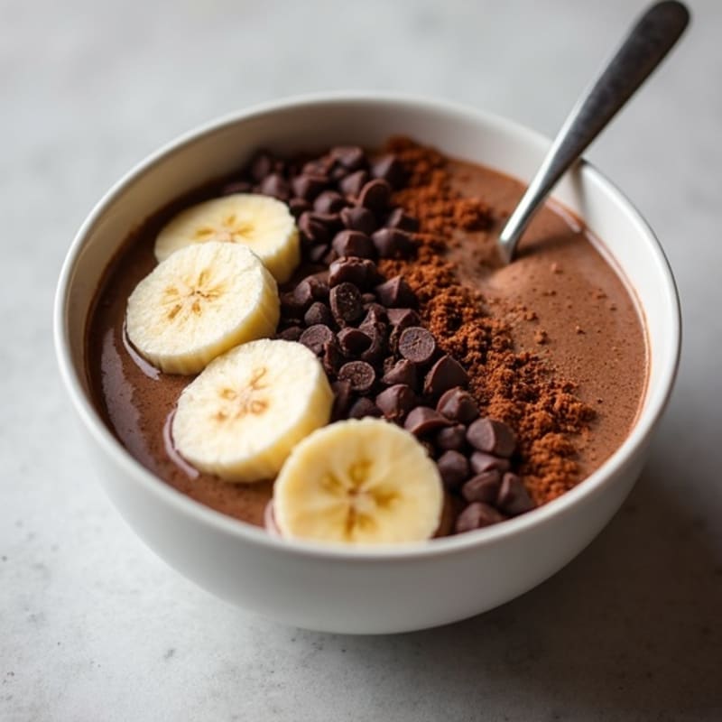 Triple Chocolate Fudgy Protein Smoothie Bowl