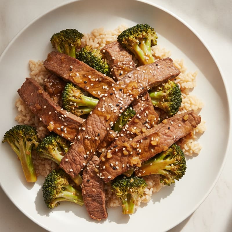 Sesame Beef & Broccoli Stir-Fry