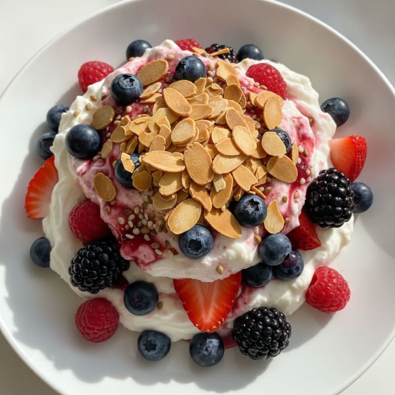 Creamy Greek Yogurt Protein Parfait with Berries