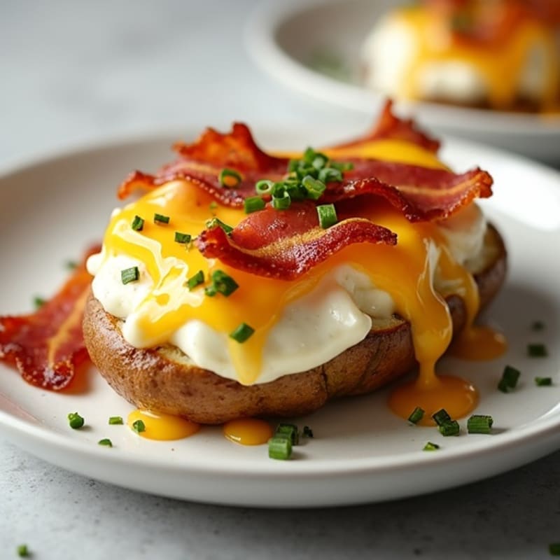 Creamy Cheesy Twice-Baked Potatoes with Crispy Bacon