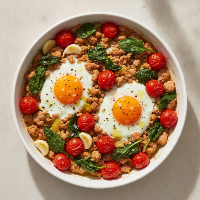 Baked Eggs with Roasted Tomatoes