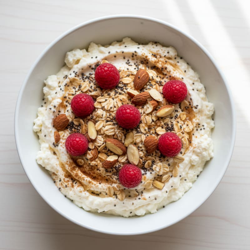 Creamy Vanilla Protein Dessert Bowl