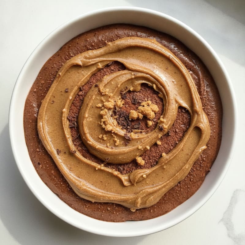 Creamy Protein Chocolate Pudding with Almond Butter