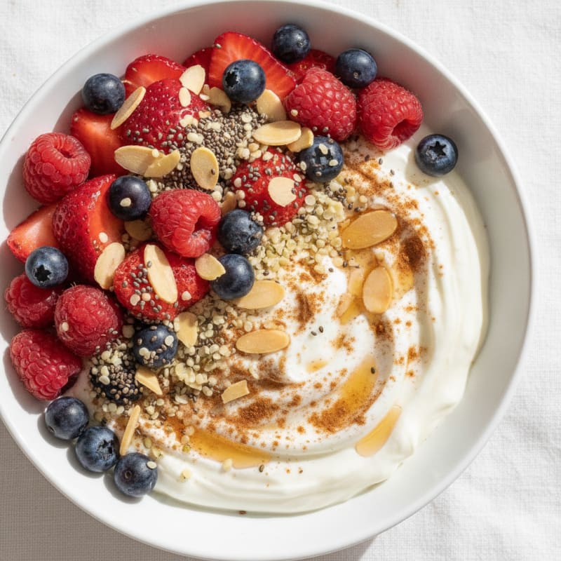 Greek Yogurt Bowl with Mixed Berries