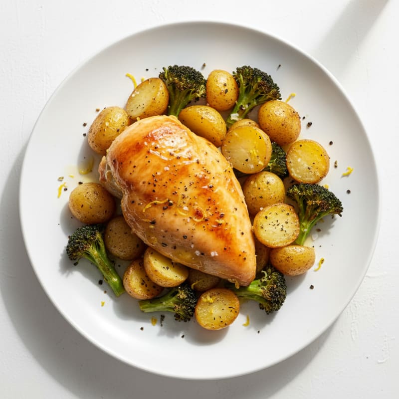 Golden Lemon Herb Roasted Chicken