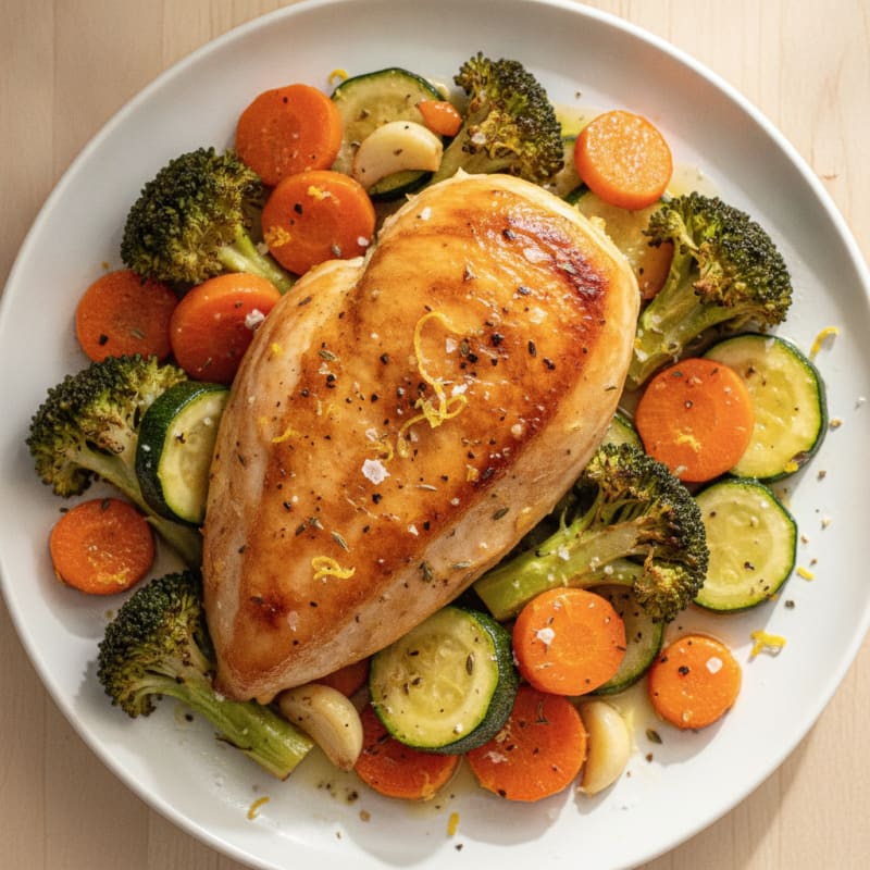 Lemon Herb Roasted Chicken and Vegetables