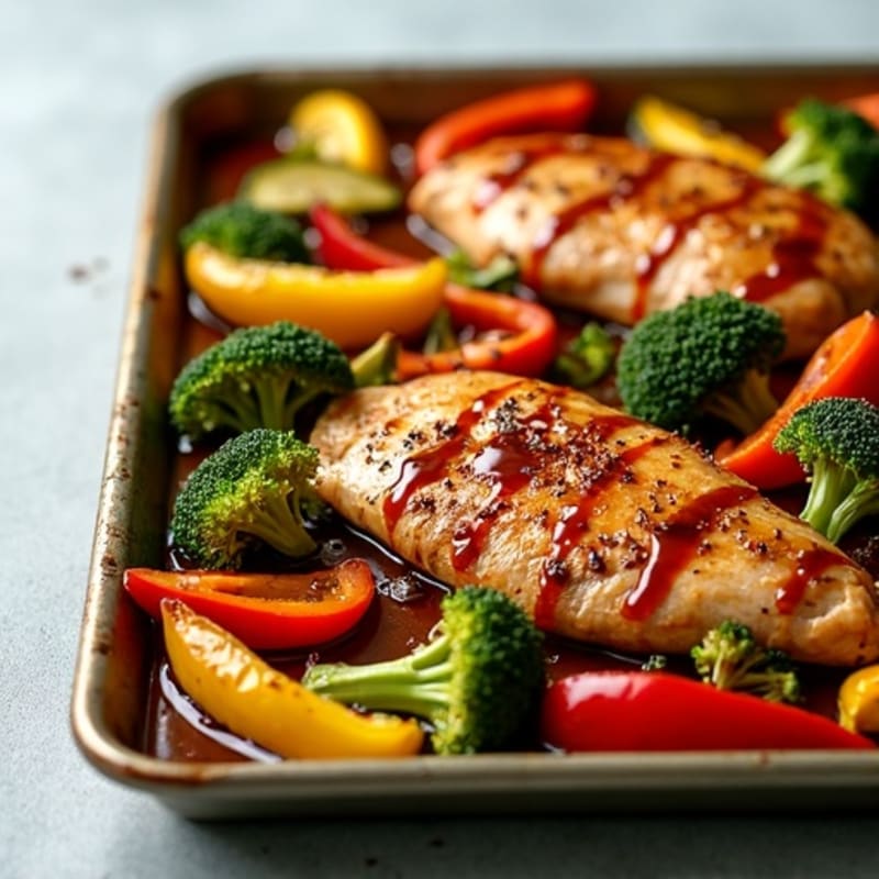 Sheet Pan Teriyaki Chicken with Roasted Vegetables