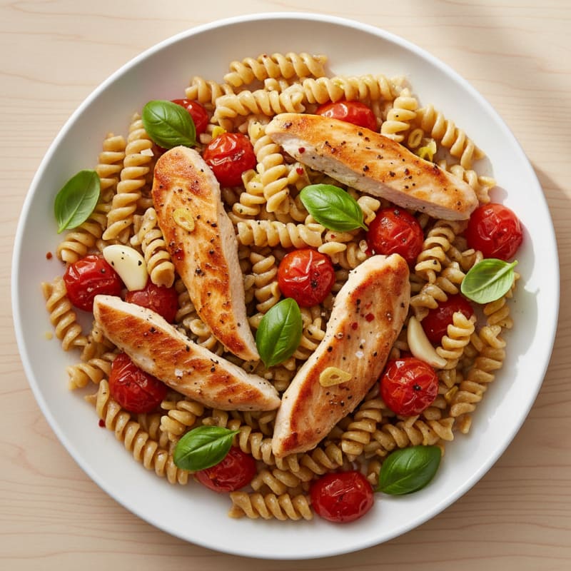 Zesty Roasted Tomato and Basil Pasta