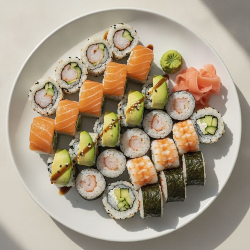 Assorted Fresh Sushi Rolls