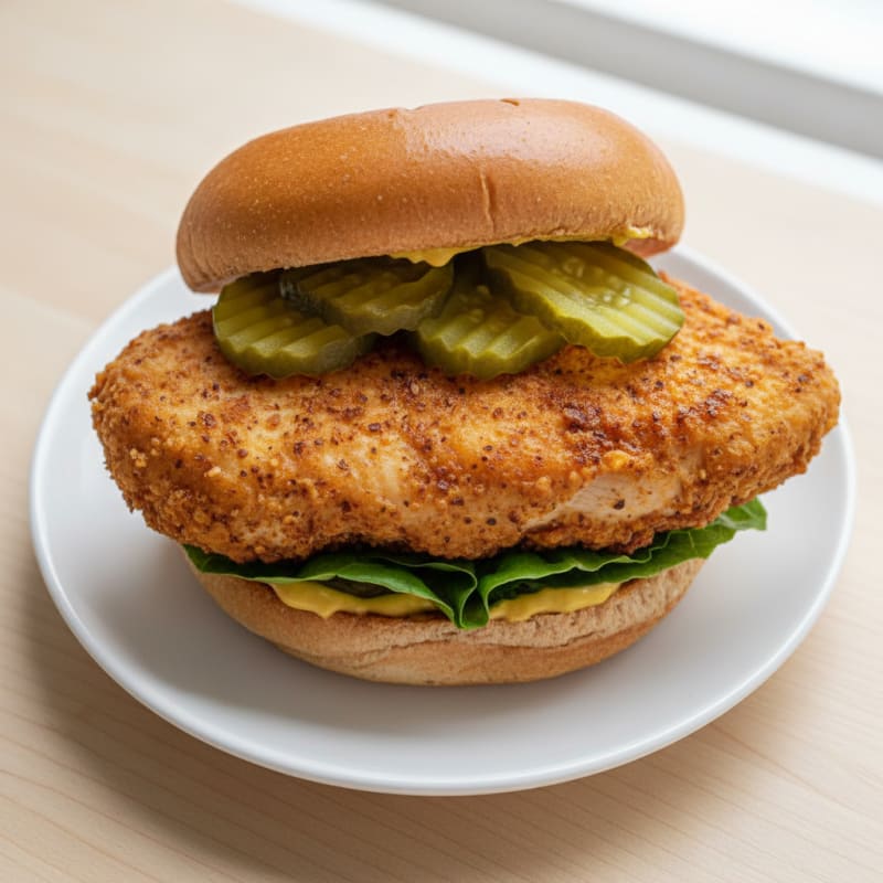 Buttermilk Fried Chicken Sandwich with Pickles