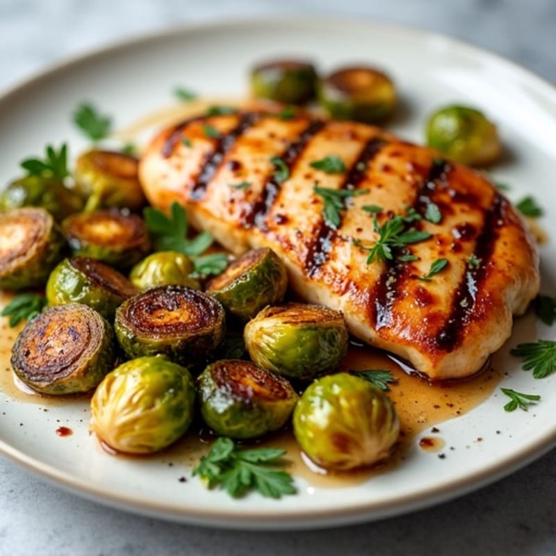 Honey-Balsamic Glazed Crispy Brussels Sprouts