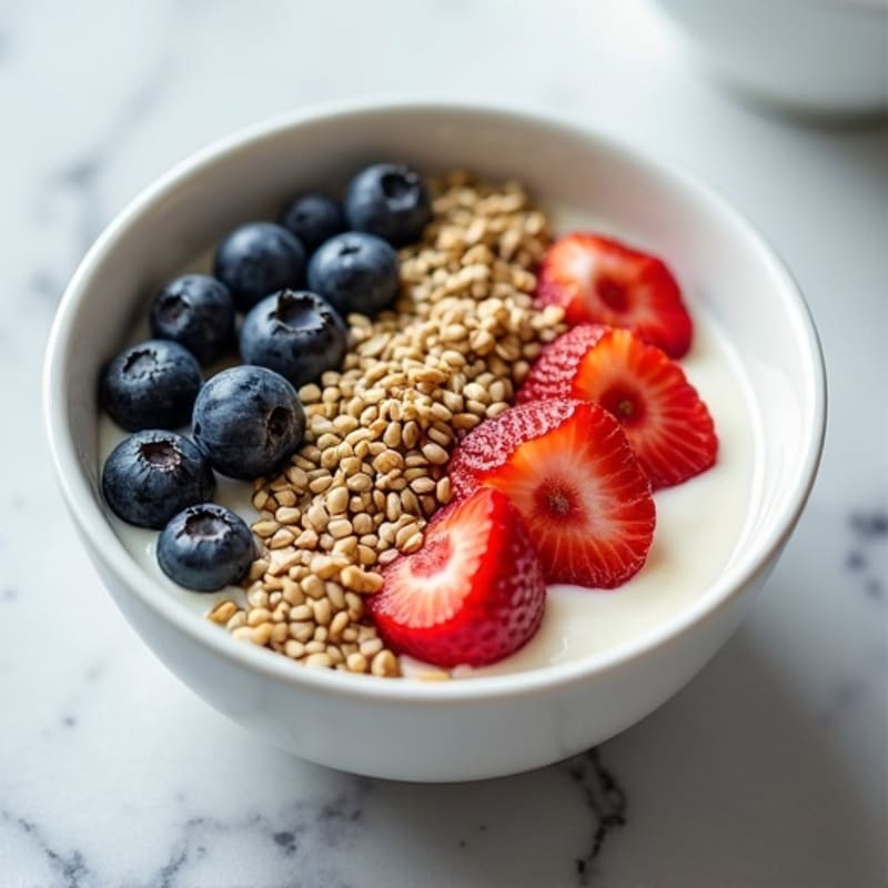 Silky Greek Yogurt Bowl with Hemp Seeds and Almond Butter