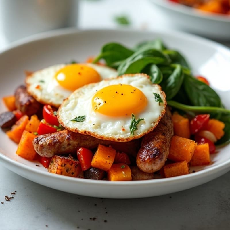 Crispy Chorizo and Egg Breakfast Hash