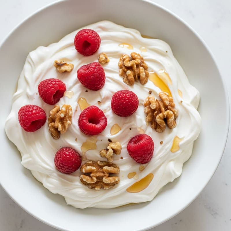 Silky Greek Yogurt Protein Mousse with Berries