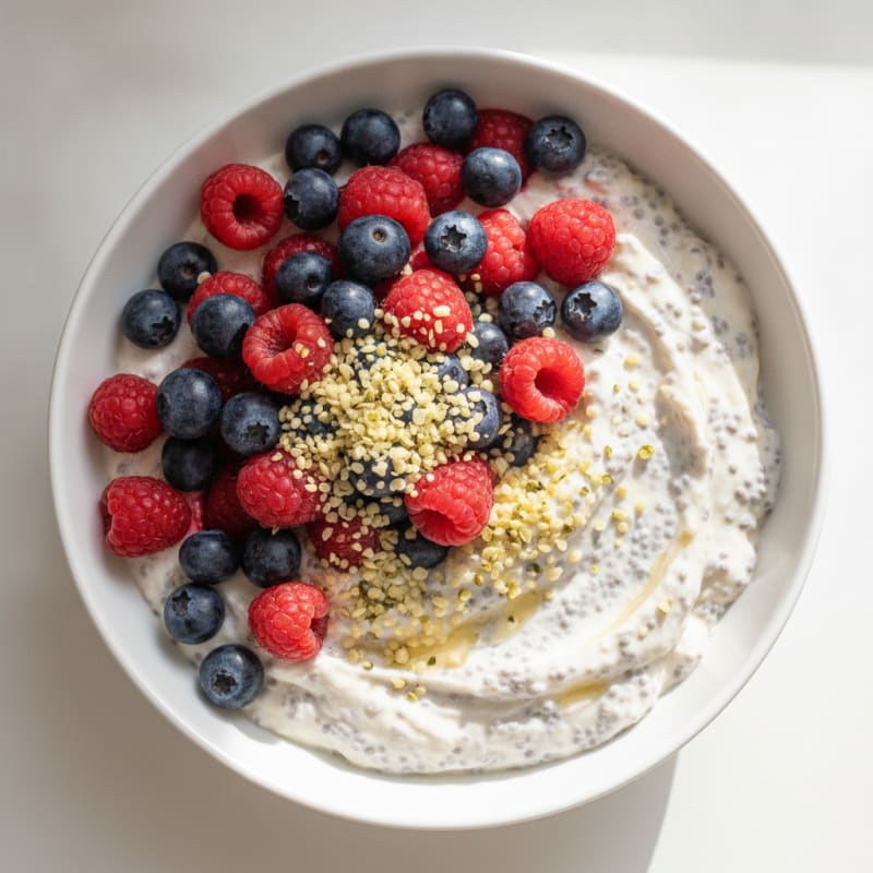 Chia Pudding with Mixed Berries